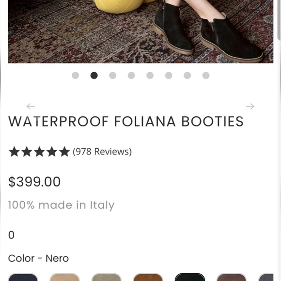 Italeau Foliana Waterproof Handmade Leather Suede Ankle Boots Size 38.5 US 8 - Picture 13 of 16